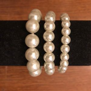 Faux Pearl Bracelets